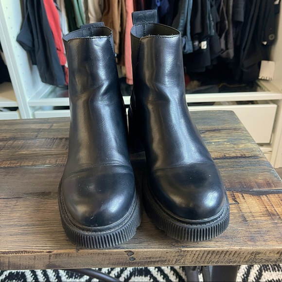 Zara low heel lug sole ankle boot - Picture 4 of 14